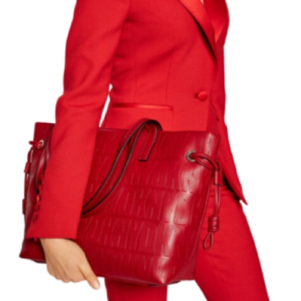 DKNY Jude Logo Embossed Tote Bag